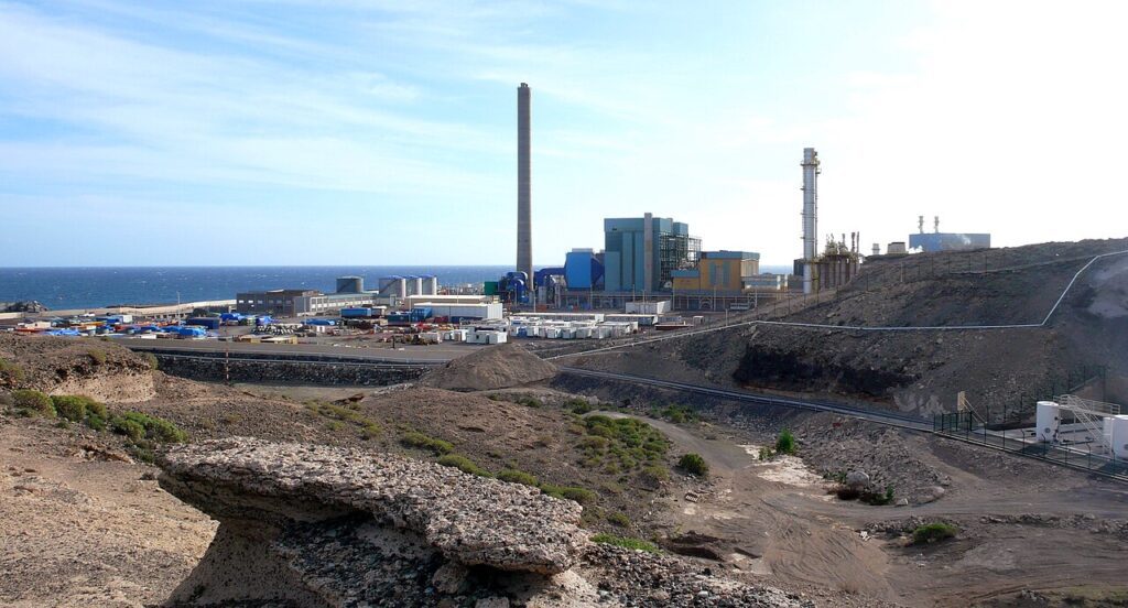 Central eléctrica de Granadilla de Abona, en el sur de Tenerife