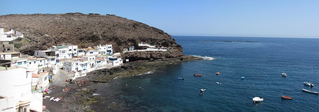 Vista del pueblo costero de Tufia, en Telde (Gran Canaria) (imagen de archivo)