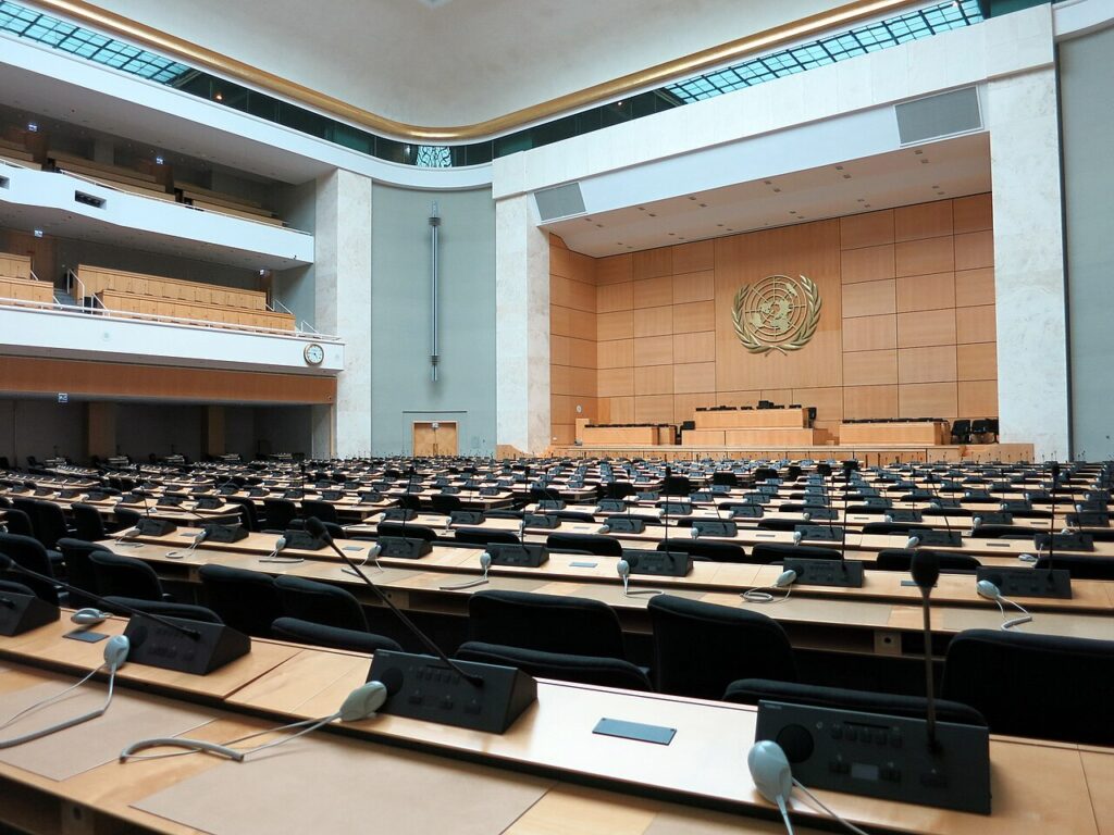Sala de Asambleas del Palacio de las Naciones, en Ginebra (imagen de archivo)