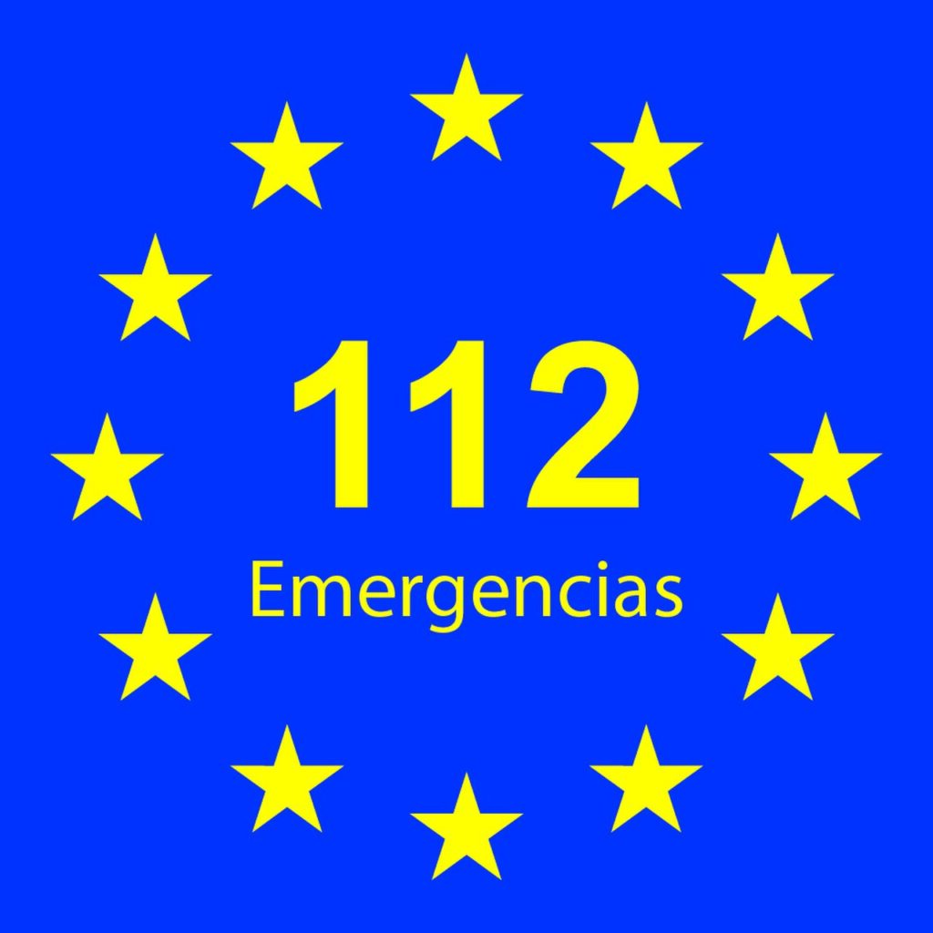 Logotipo del 112, número único europeo de emergencias (imagen de archivo)