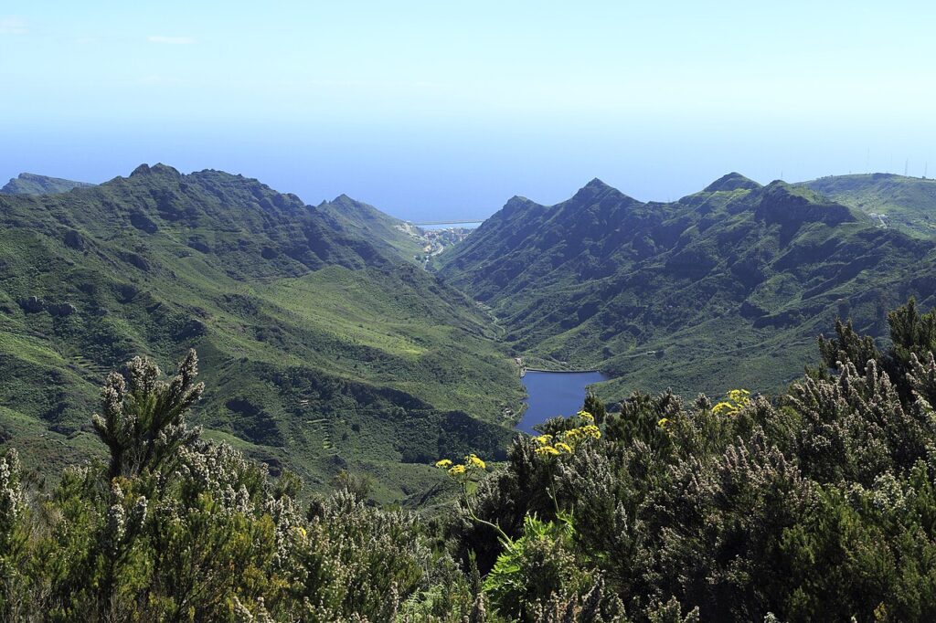 Presa de Tahodio, en Santa Cruz de Tenerife, vista desde Anaga (imagen de archivo)