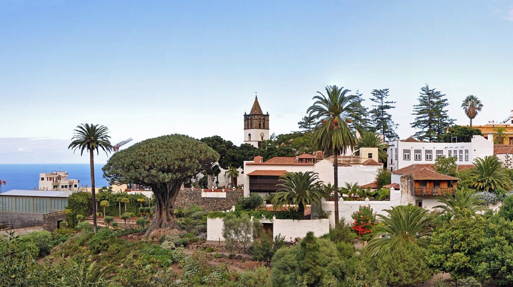 Vista panorámica de Icod de los Vinos (imagen de archivo)