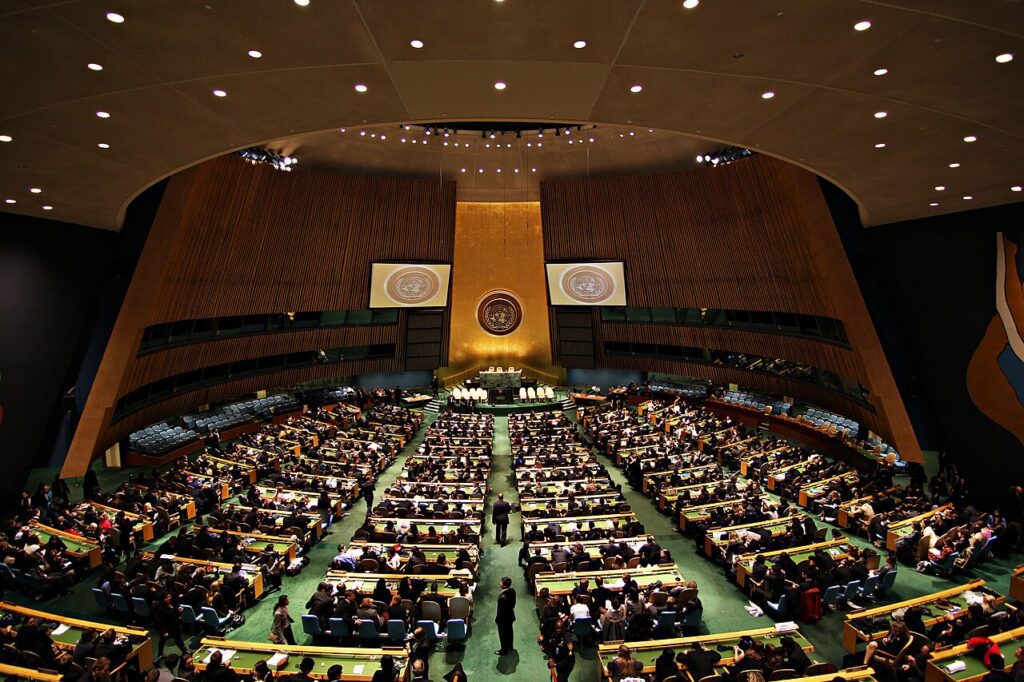 Salón de la Asamblea General de la ONU, en Nueva York (imagen de archivo)
