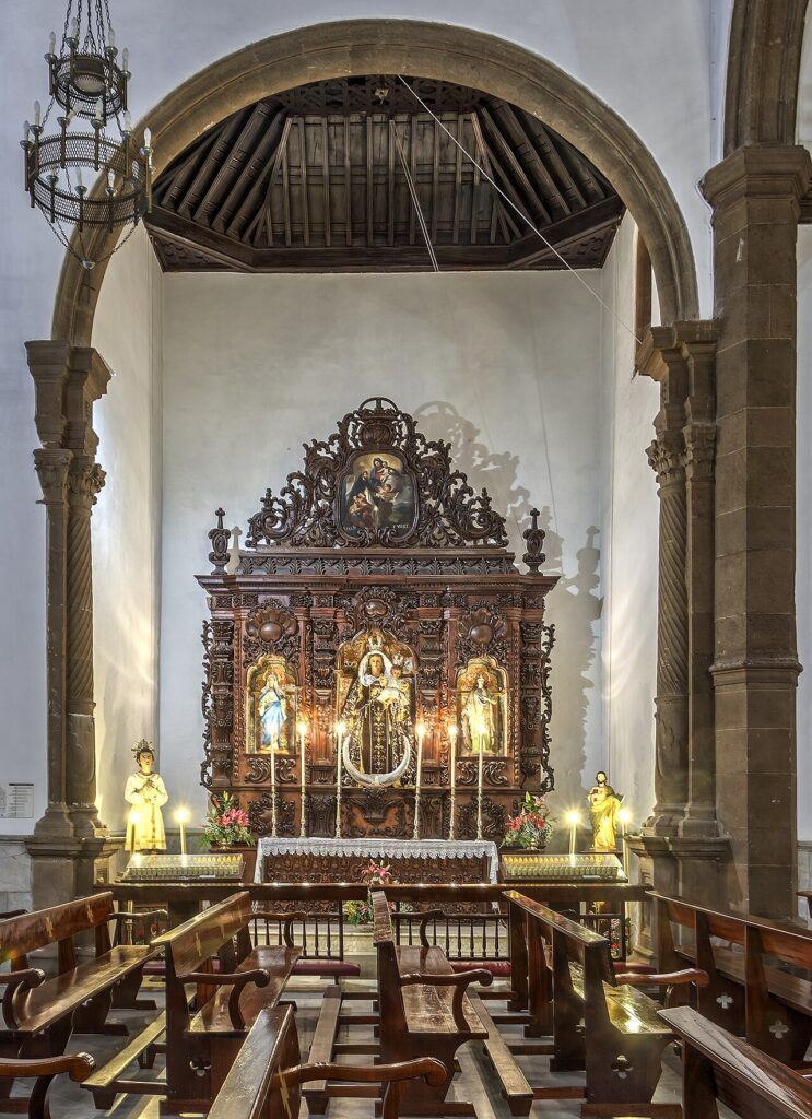 Capilla de Nuestra Señora del Carmen en la iglesia de la Peña de Francia, en Puerto de la Cruz (imagen de archivo)