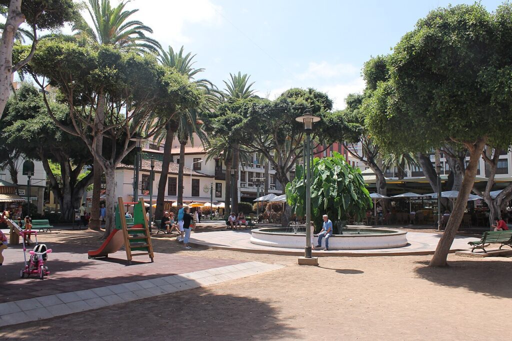 Plaza del Charco, en Puerto de la Cruz