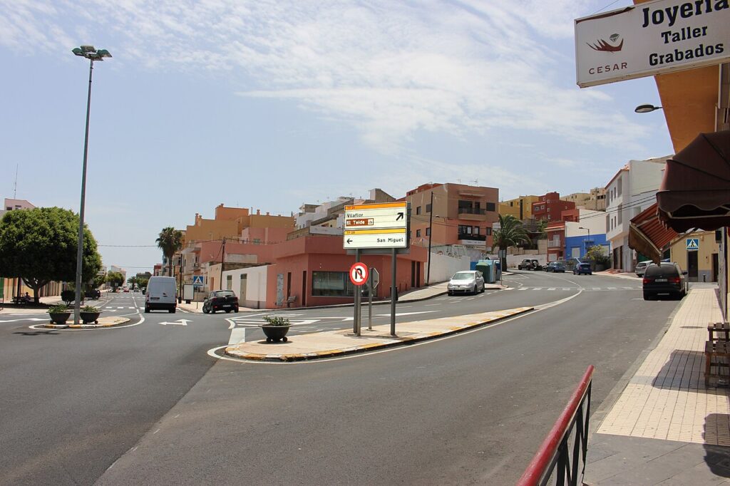 Casco urbano de Granadilla de Abona, en Tenerife