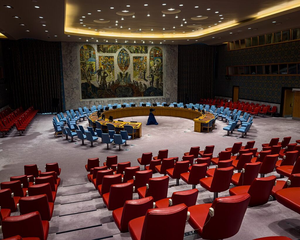 Sala del Consejo de Seguridad en la sede de Naciones Unidas en Nueva York