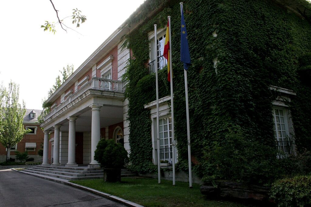 Pabellón del Consejo de Ministros, en el complejo de la Moncloa (Madrid)