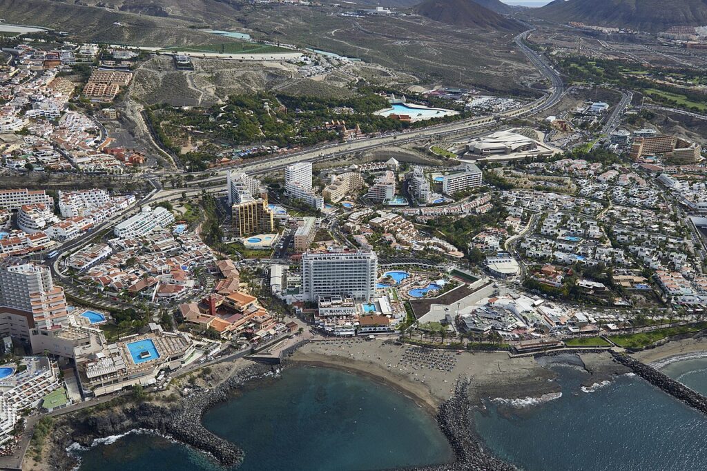 Vista aérea de Adeje (Tenerife)