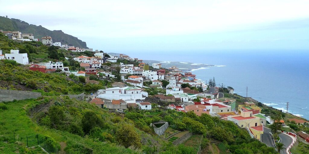Vista del municipio de El Tanque, en el norte de Tenerife