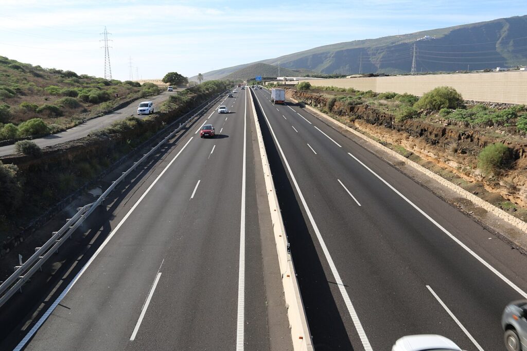 Autopista del Sur (TF-1), en Tenerife