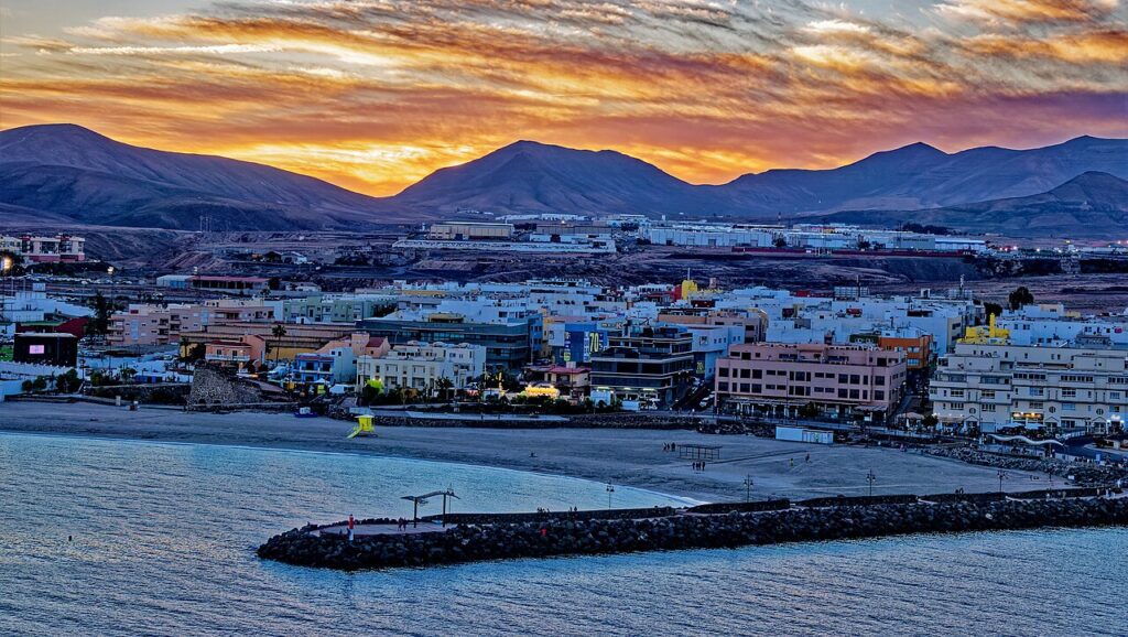 Vista de Puerto del Rosario, en Fuerteventura