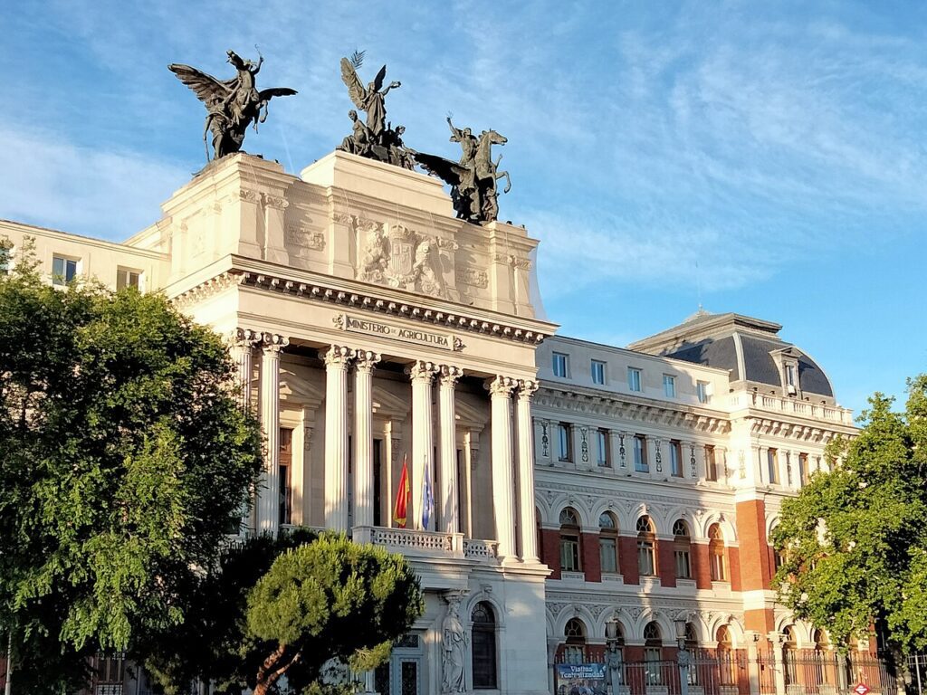 Palacio de Fomento, sede del Ministerio de Agricultura, Pesca y Alimentación, en Madrid