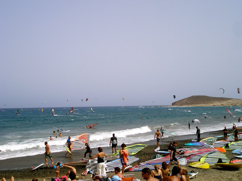 Playa de El Médano, en Granadilla de Abona