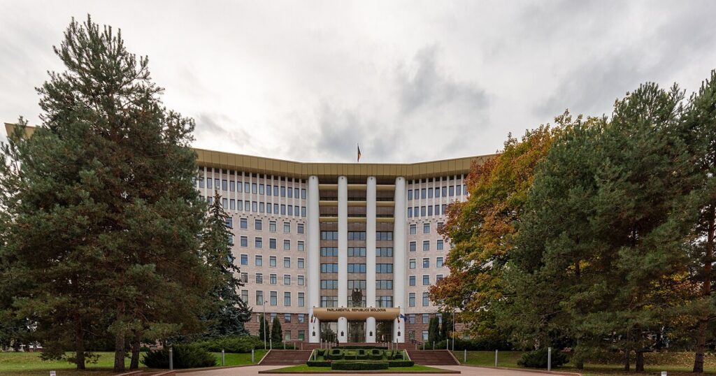 Edificio del Parlamento de Moldavia, en Chisináu