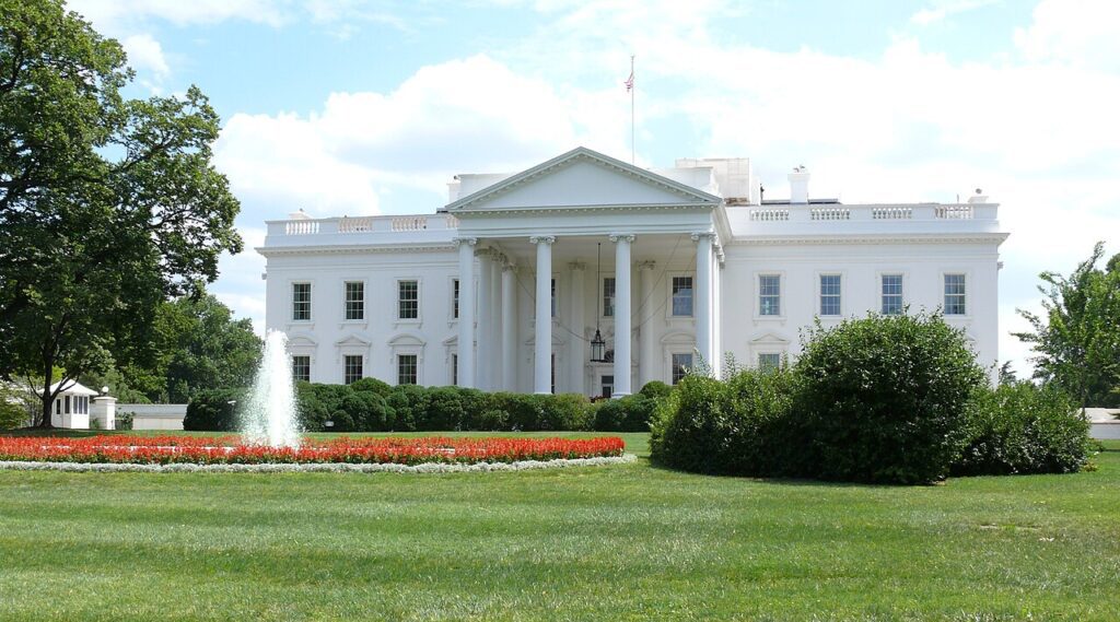 Fachada norte de la Casa Blanca, en Washington
