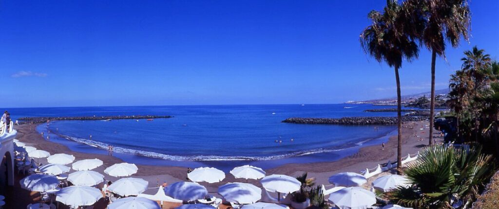 Playa de Troya, en la Costa Adeje, al sur de Tenerife