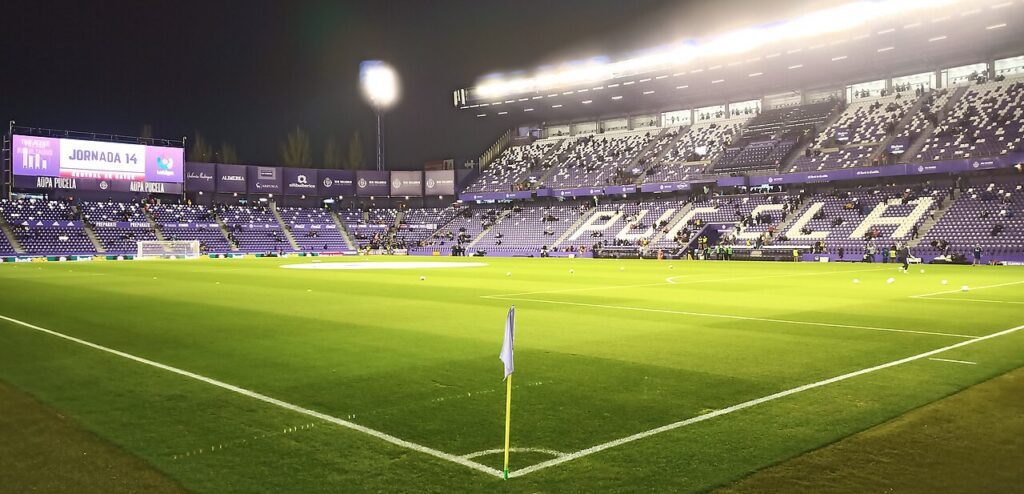 Vista del estadio José Zorrilla de Valladolid durante un partido