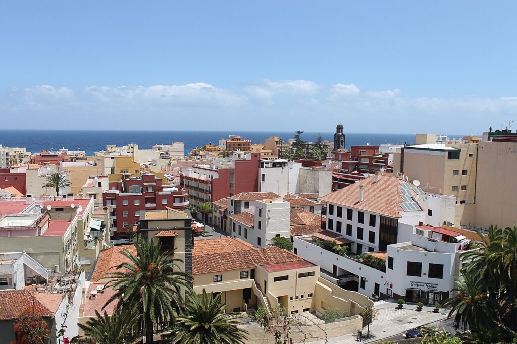 Vista panorámica de Puerto de la Cruz