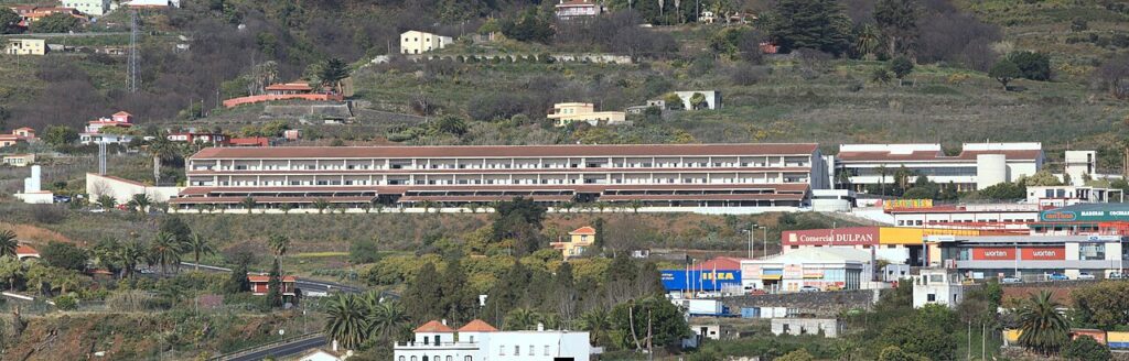 Vista del Hospital General de La Palma, en Breña Alta