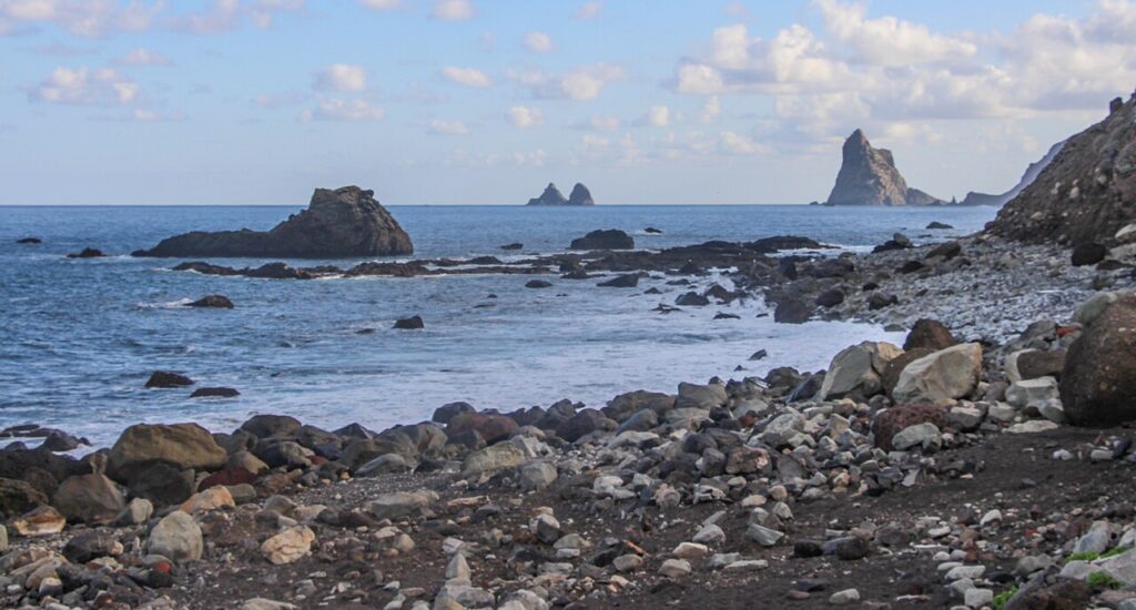 Playa de Almáciga, en el macizo de Anaga