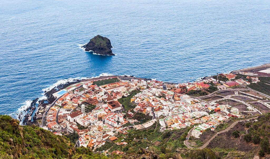 Vista del casco de Garachico, en el norte de Tenerife