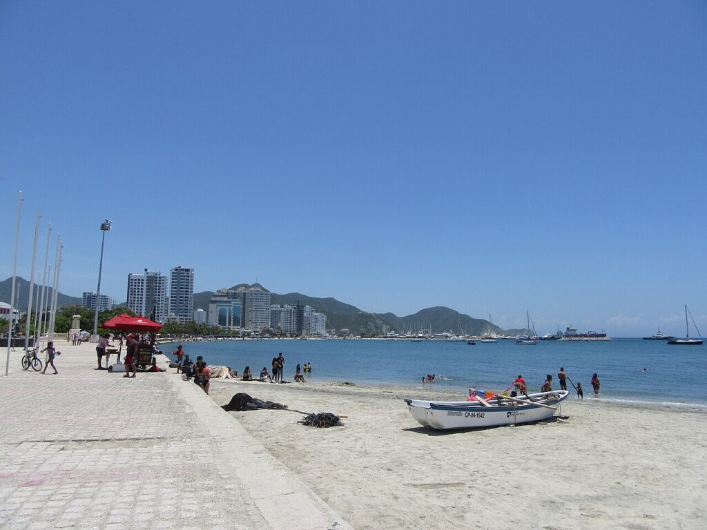Bahía de Santa Marta, en Colombia, sede de la cumbre UE-CELAC