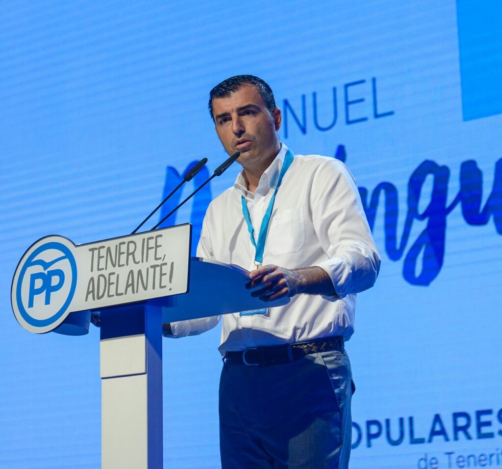Manuel Domínguez, vicepresidente del Gobierno de Canarias, en una imagen de 2017