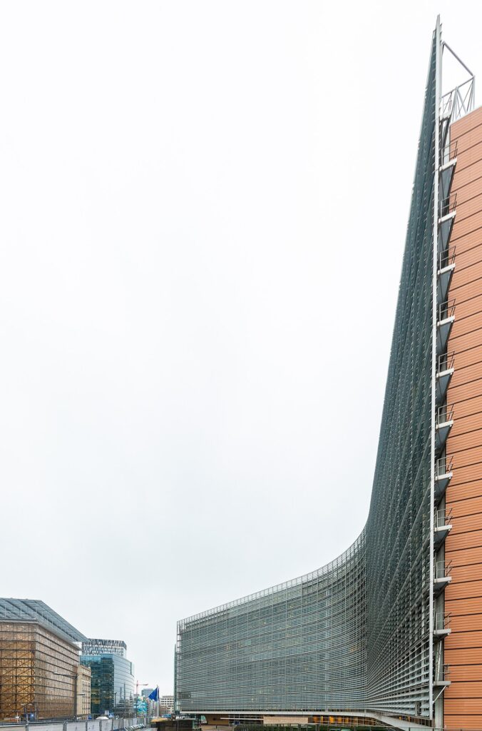 Edificio Berlaymont, sede de la Comisión Europea, en Bruselas