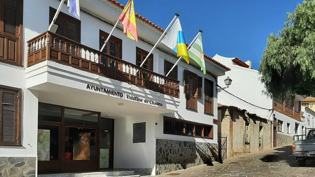 Casas de una calle de Vilaflor, en las cumbres del sur de Tenerife