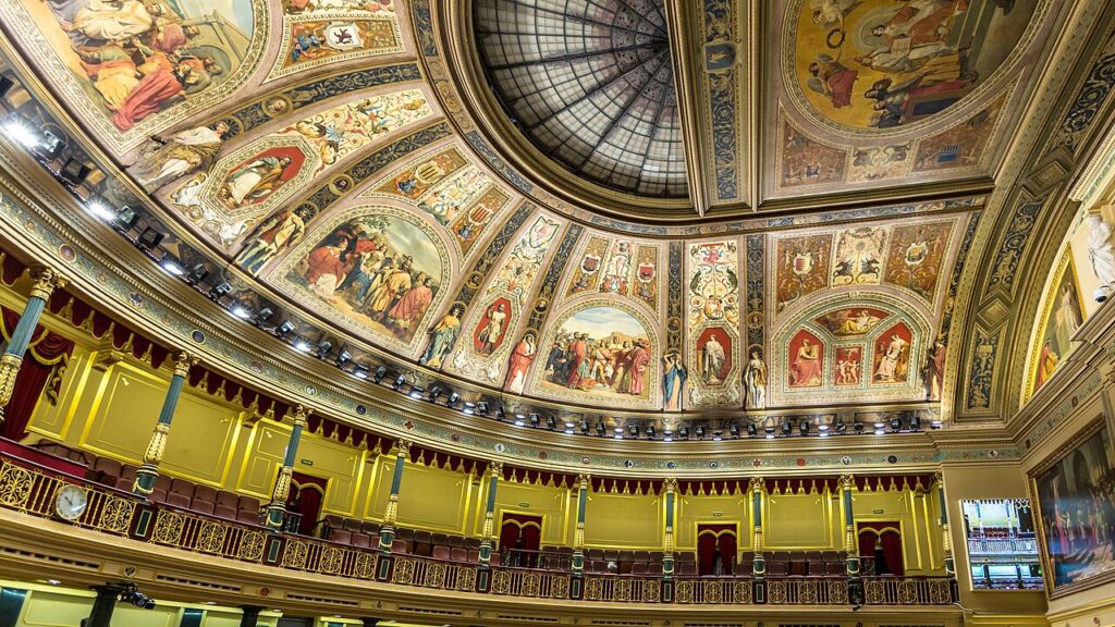 Hemiciclo del Congreso de los Diputados, en Madrid