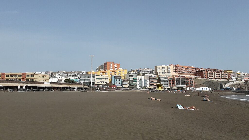 La playa de Melenara, en Telde (Gran Canaria)