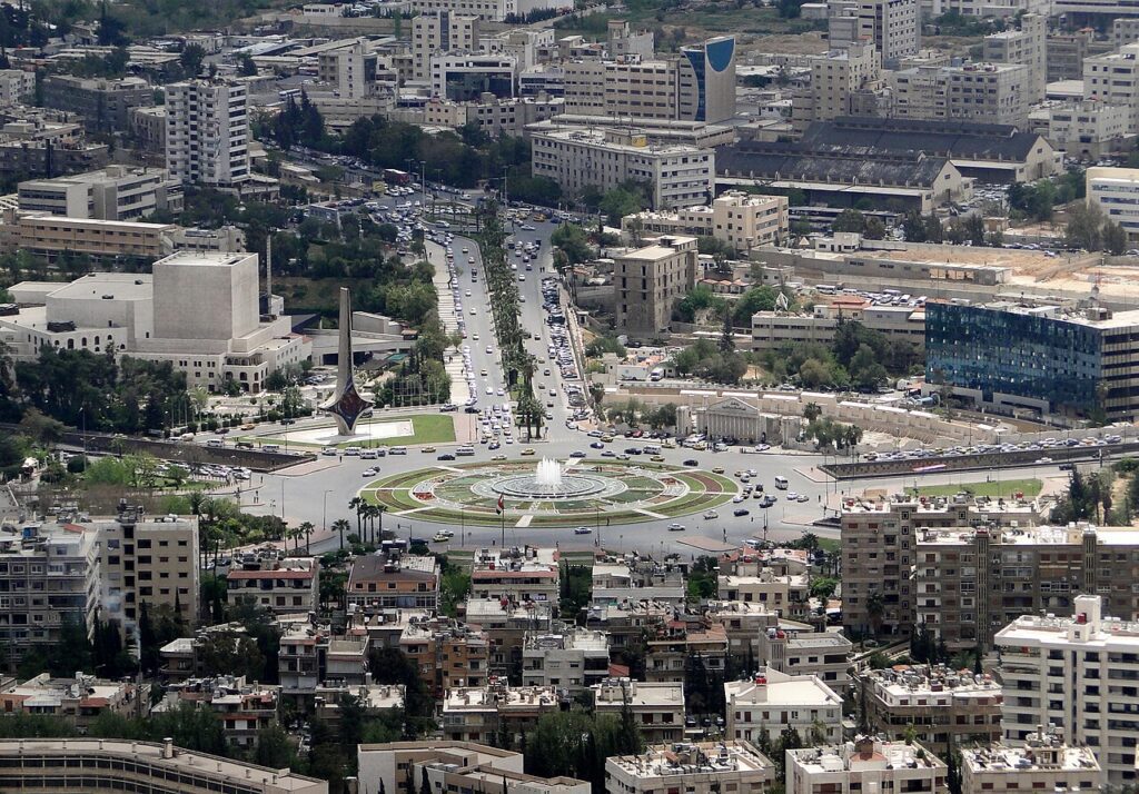 Plaza de los Omeyas, en Damasco (Siria)