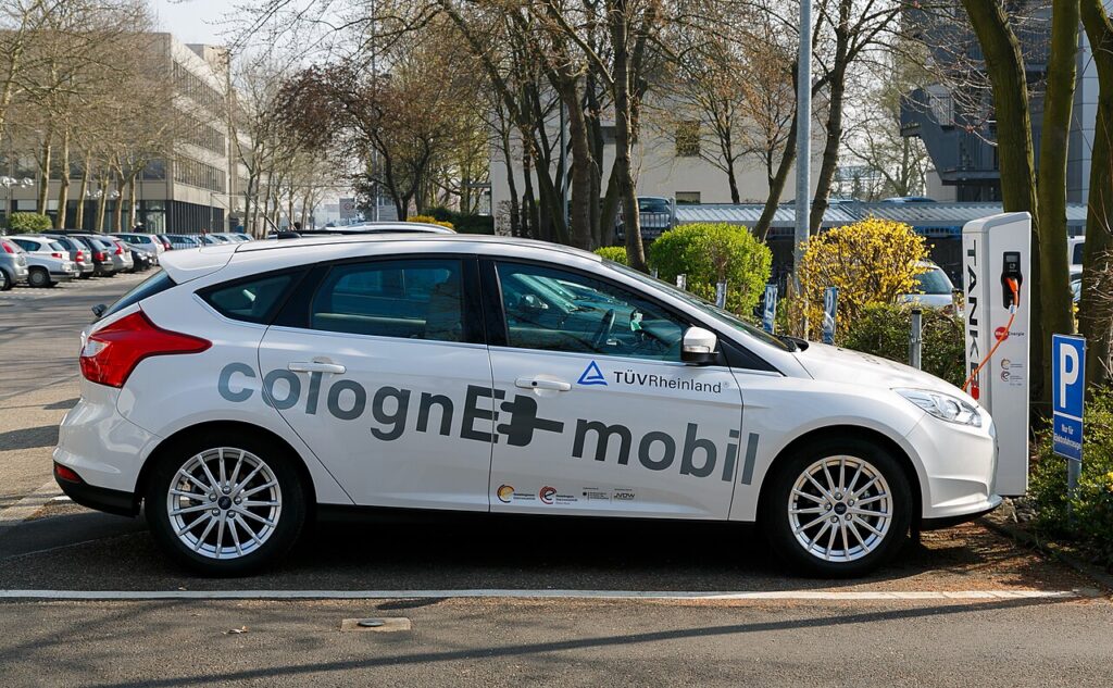 Punto de recarga para coches eléctricos