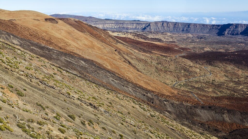 Caldera de Las Cañadas, en el Parque Nacional del Teide
