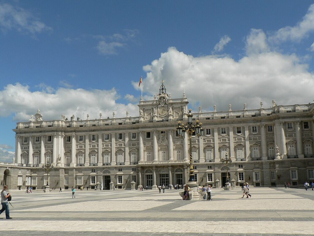 Fachada sur del Palacio Real de Madrid