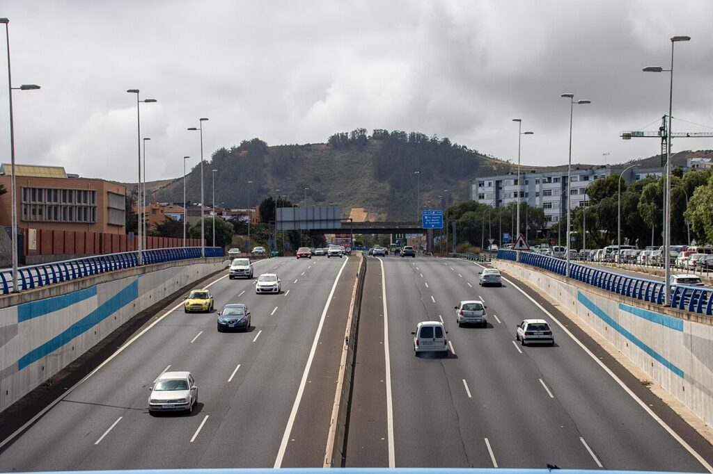 Autopista TF-5 en el norte de Tenerife
