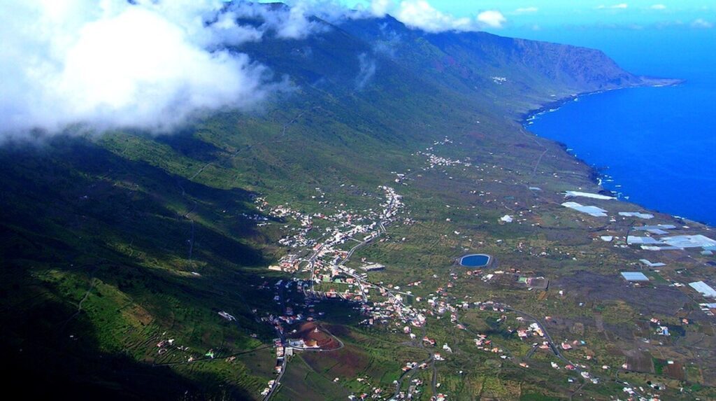 Valle de El Golfo, en el municipio de Frontera, El Hierro
