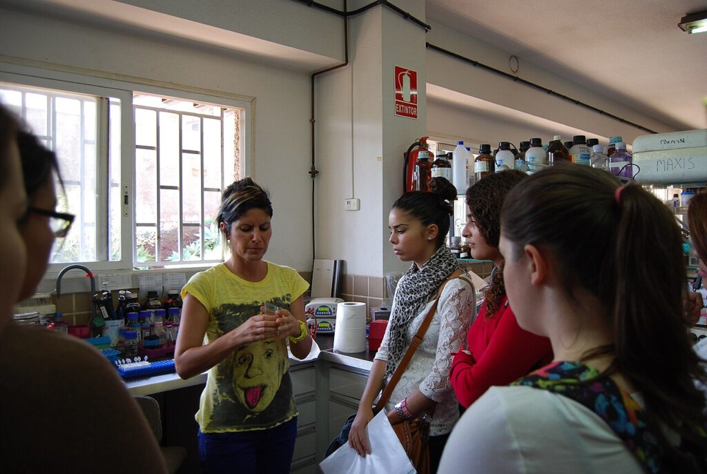 Estudiantes en una jornada de puertas abiertas de la Universidad de La Laguna
