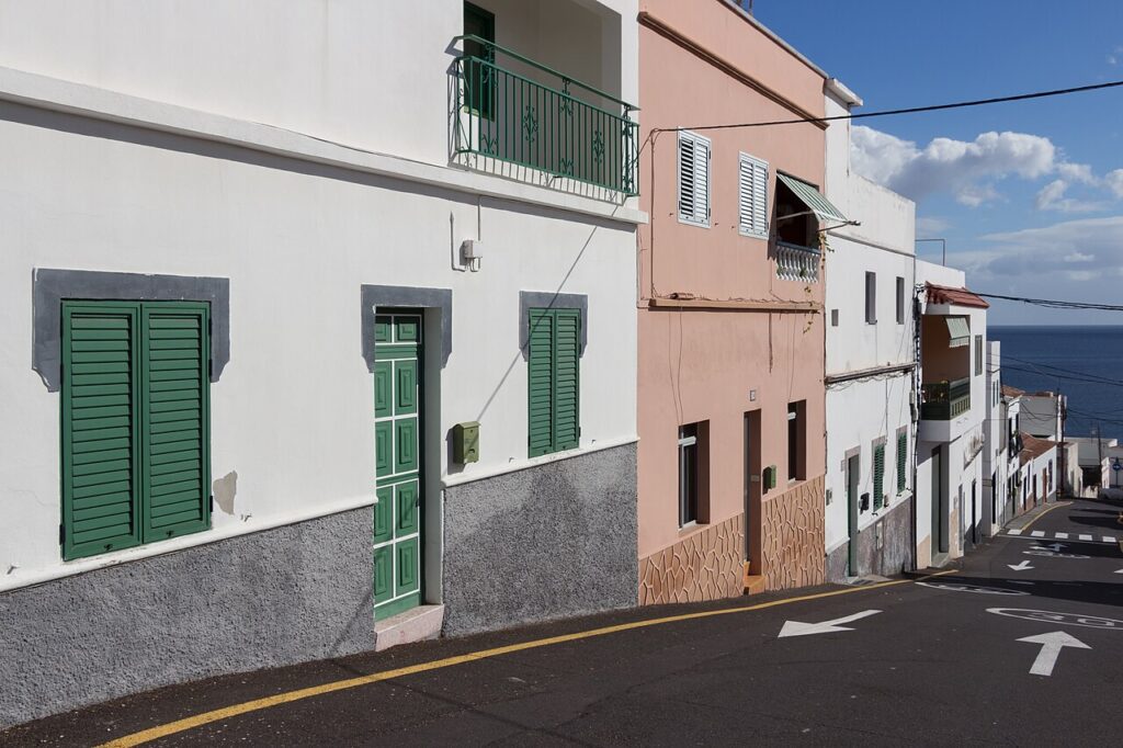 Una calle del casco de Candelaria, en Tenerife