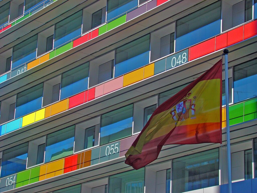 Fachada de la sede del Instituto Nacional de Estadística en Madrid