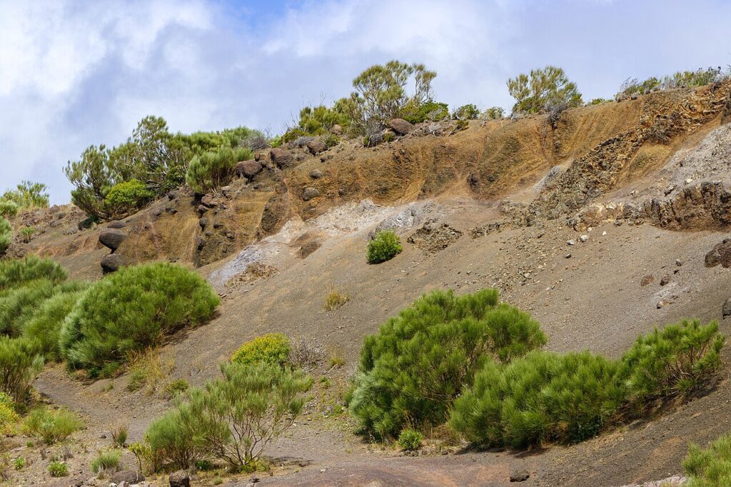 Ladera del macizo de Teno, en el noroeste de Tenerife