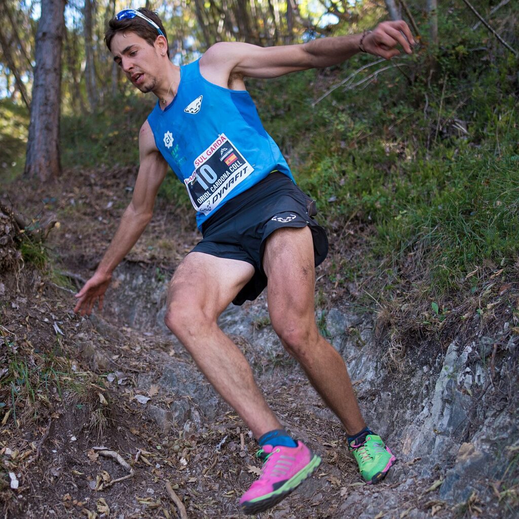 El esquiador de montaña Oriol Cardona, en una carrera en 2017