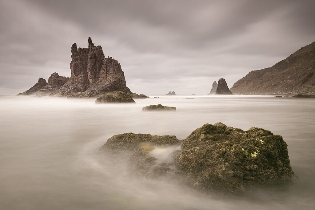 Oleaje en la playa de Benijo, en el norte de Tenerife