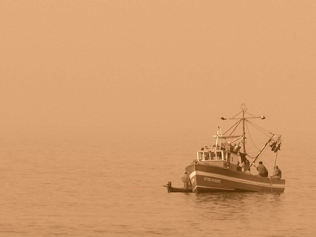 Calima sobre la costa de Gran Canaria, en una imagen de archivo