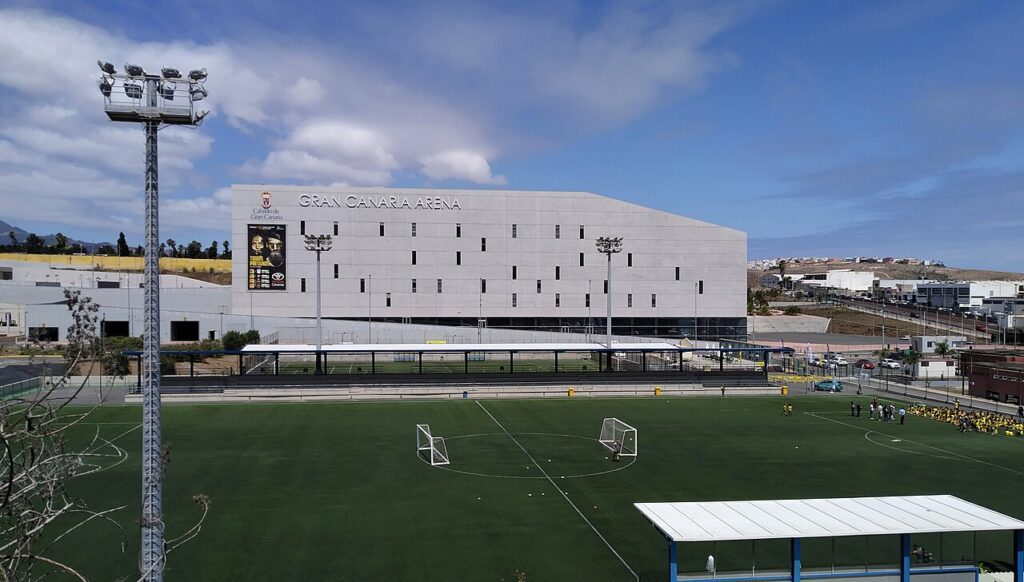 Exterior del Gran Canaria Arena, en Las Palmas de Gran Canaria