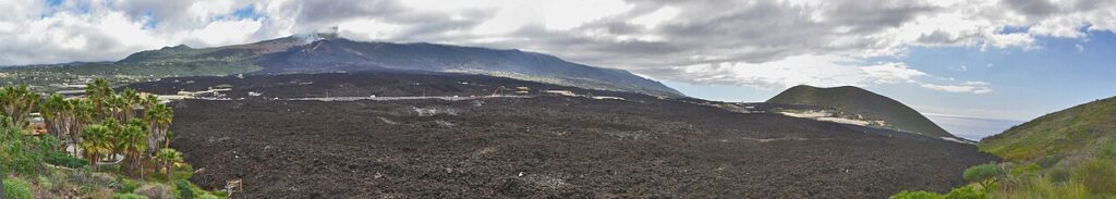Campo de lava del volcán Tajogaite, en La Palma
