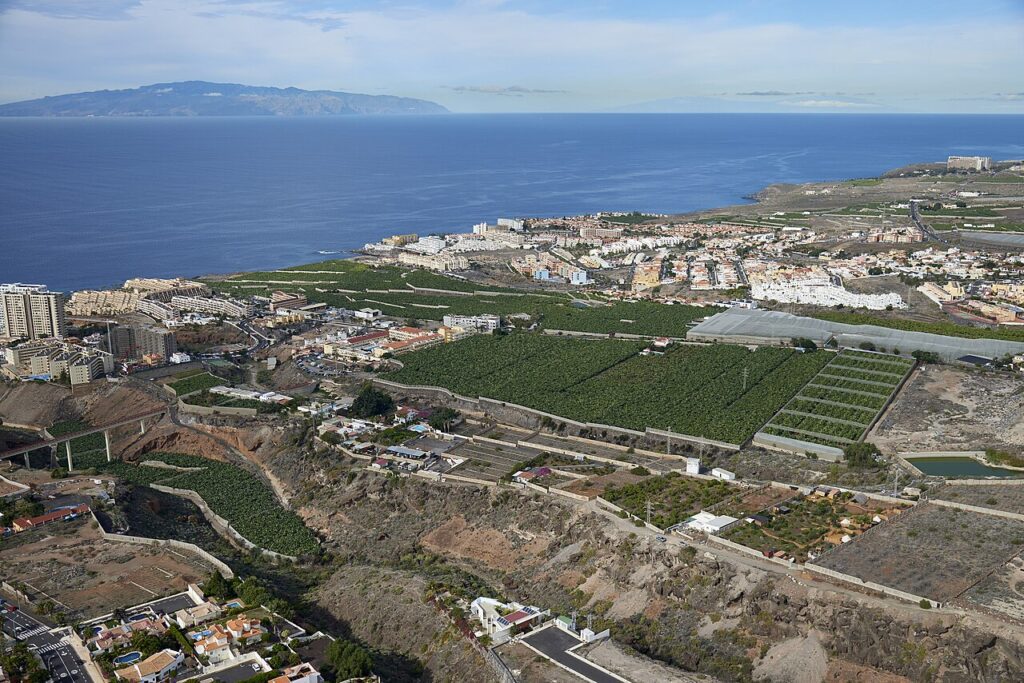 Vista aérea de Callao Salvaje, en Adeje, en una imagen de archivo