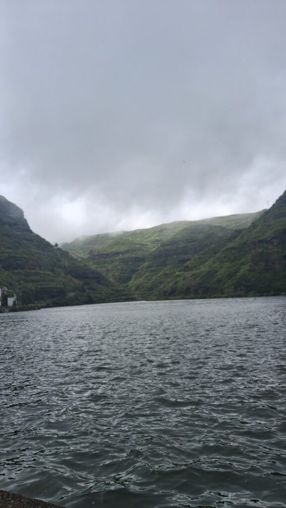 La presa de Los Pérez, en Agaete, llena de agua, en una imagen de archivo