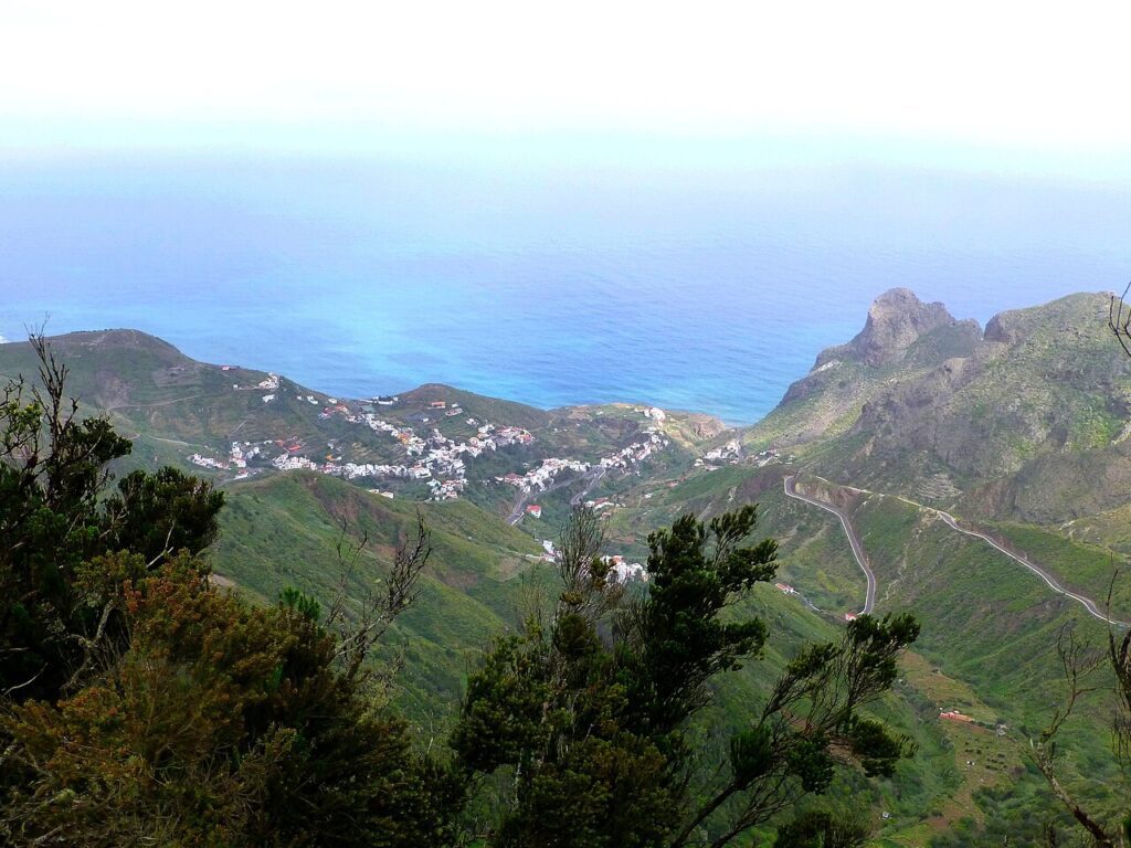 Vista de Taganana desde la carretera TF-12, en Anaga, en una imagen de archivo